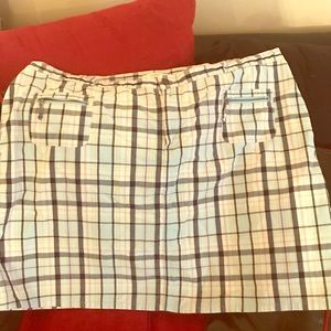 CJ Banks Plaid Skort